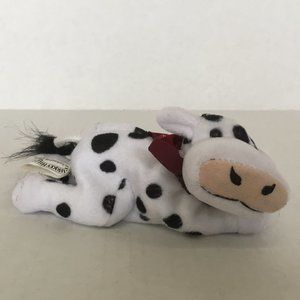 small white black spots stuffed cow turkey hill